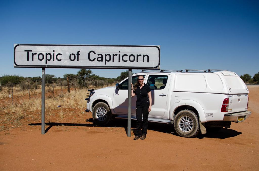 Tropic of Capricon in Namibia