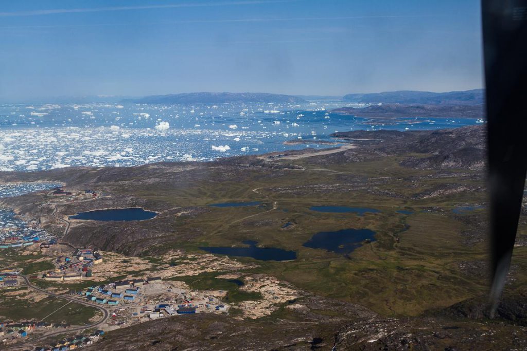 Luftaufnahme über Ilulissat