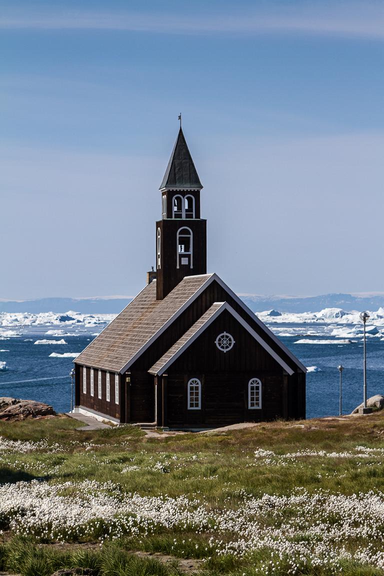 schwarze Kirche in Ilulissat Grönland