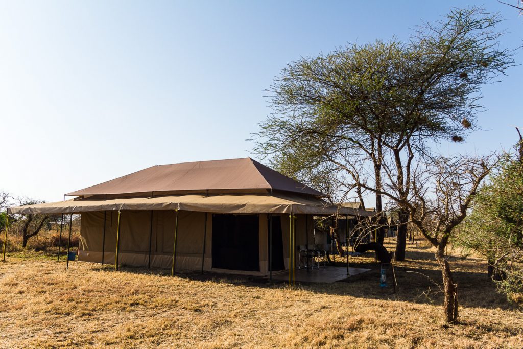 Zelte des Serengeti Wildcamps