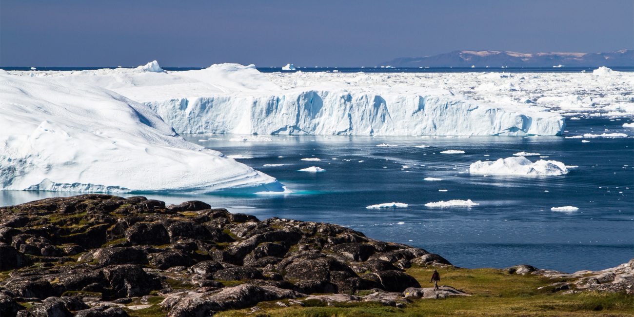 Eisberge vor der Küste Grönlands