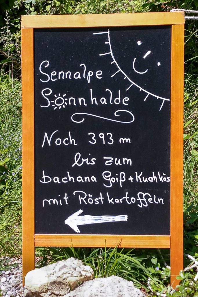 Schild Sonnhalde-Alpe