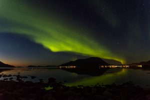 Nordlichter über Lyngenfjord
