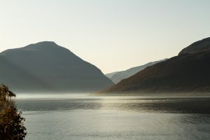 Berge im Dunst