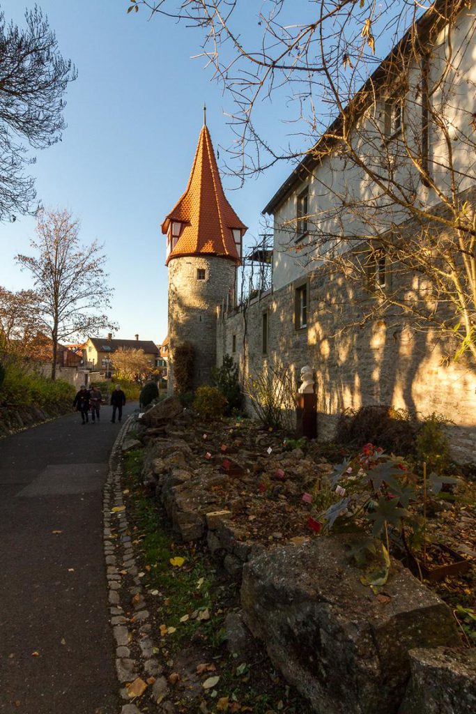 Kneipp-Garten an der Stadtmauer, malerische Orte im Maindreieck