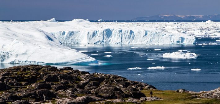 Eisberge vor der Küste Grönlands