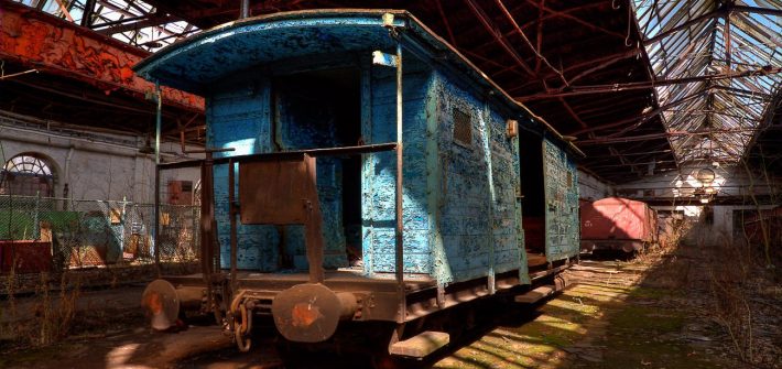 blauer Waggon