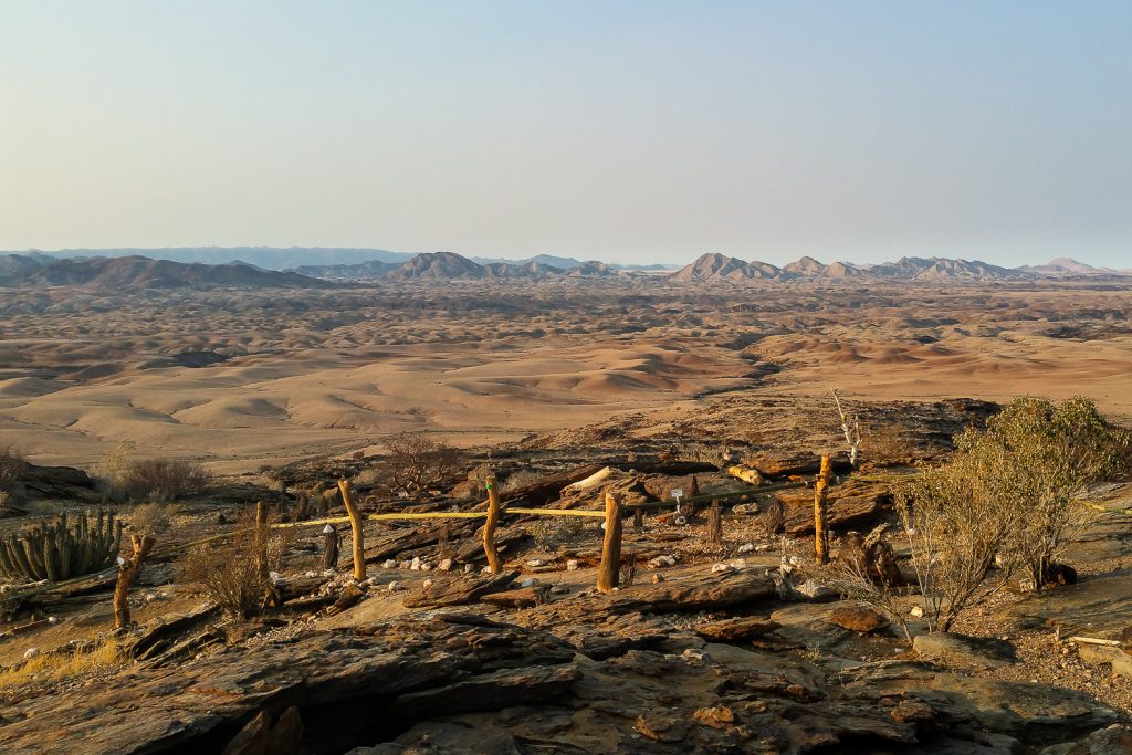 Aussicht vom Haupthaus auf die 1000 Hills